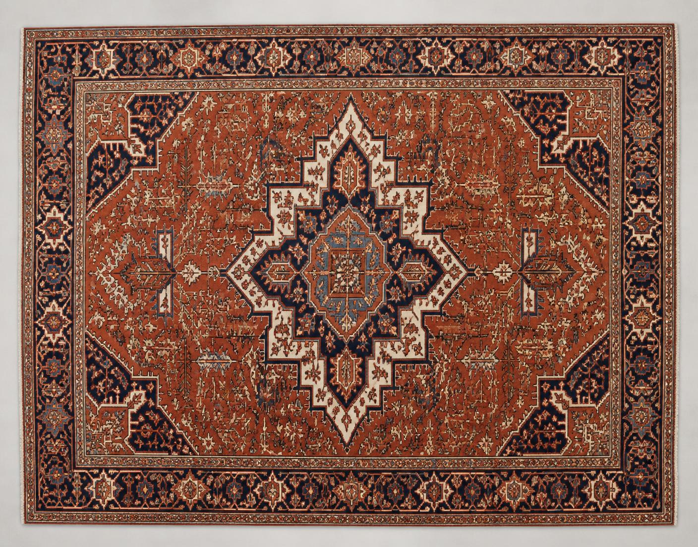 A Heriz rug