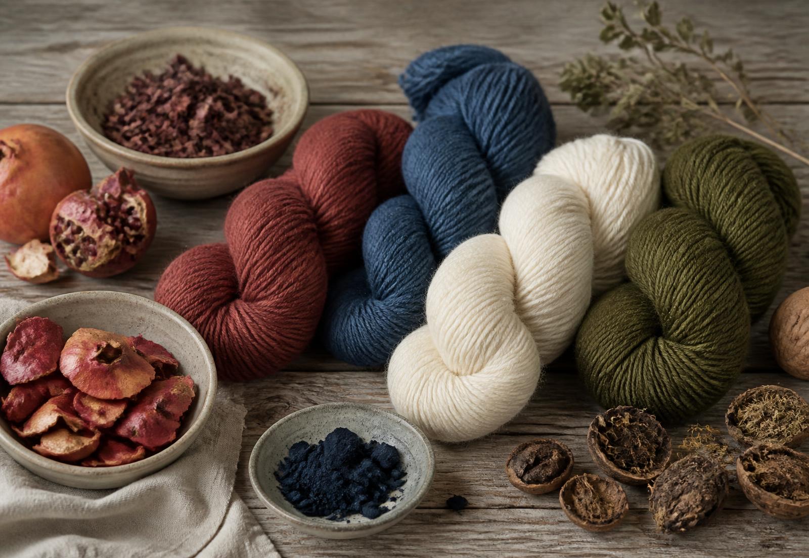 Colour — a stage in the making of a Persian rug